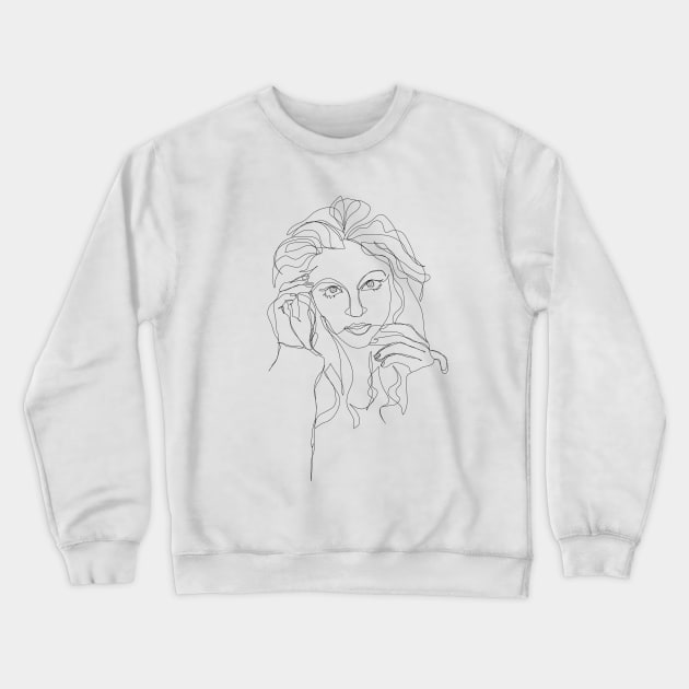 Outline crewneck sweatshirt store